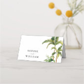 Carte de nom Tropical Cartes de place (Dos)