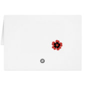 Carte de nombre de Tableau de Sakura de fleurs de (Dos Horizontal)