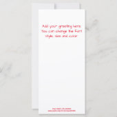 Carte de noms de rennes d'alcool amusant de Noël (Dos)