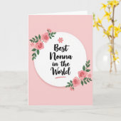 Carte de Nonna Floral Best (Fleur jaune)