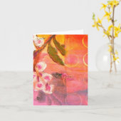 Carte de note (Fleur jaune)