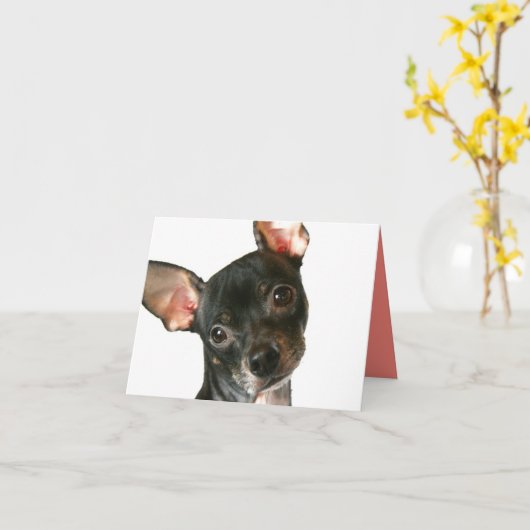 Carte de note (Fleur jaune)