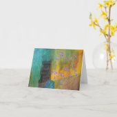 Carte de note (Fleur jaune)