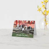 Carte de note (Fleur jaune)