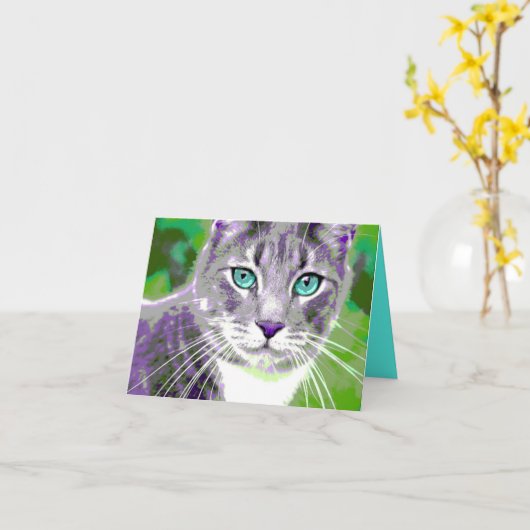 Carte de note (Fleur jaune)