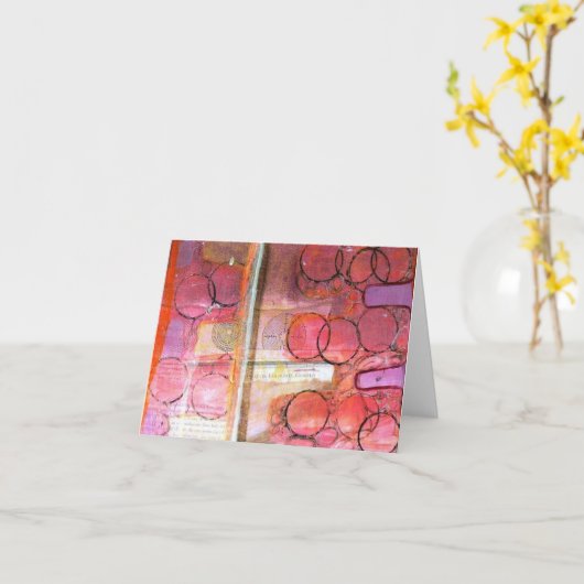 Carte de note (Fleur jaune)