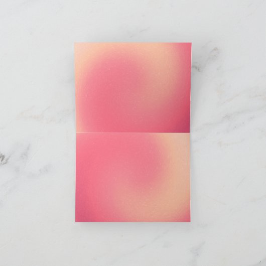 Carte de note à balayage rose (Intérieur)