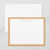 Carte de note à cadre en miel doux (Devant / Derrière)