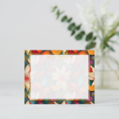 Carte de note à cadre floral (Debout devant)