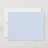 Carte de note à cadre ondulé bleu poudre (Dos)