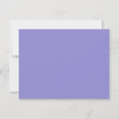 Carte de note à cadre ondulé violet lavande (Dos)