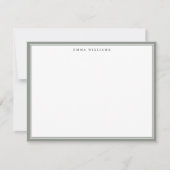 Carte de note à cadre sage (Devant)