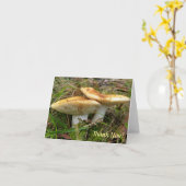Carte de note à champignons doubles (Fleur jaune)