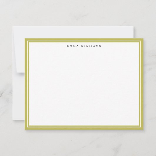 Carte de note à double cadre Citrus (Devant)