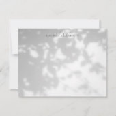Carte de note à effet d'ombre feuillue (Devant)