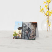 Carte de note à la mode de gorille (Fleur jaune)