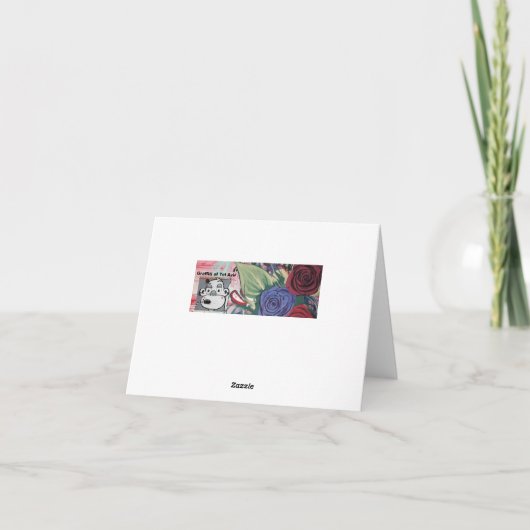 Carte de note à la mode de gorille (Dos)