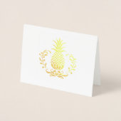 Carte de note à l'ananas royale (Devant)