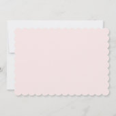Carte de note à monogramme aquarelle avec ruban ro (Dos)