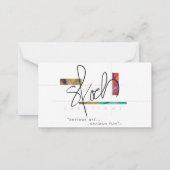 Carte de note à plat (Dos)