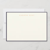 Carte de note à plat à la frontière 5"x7" (Devant)