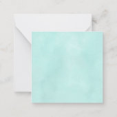 Carte de note à plat pour la journée de la Unicorn (Dos)