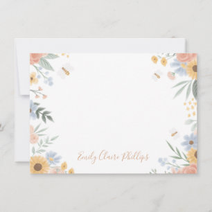 Carte de note à plat Sweat as Can Bee