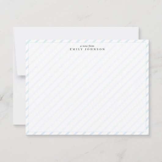 Carte de note à rayure douce (Devant)