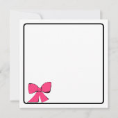 Carte de note à ruban rose (Devant)