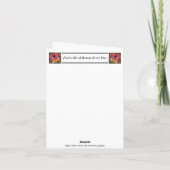 Carte de note à toute occasion avec belle Protea (Dos)