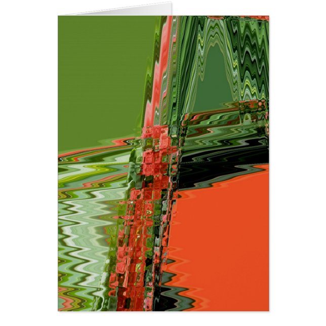 Carte de note Abstraite Begonia (Devant)