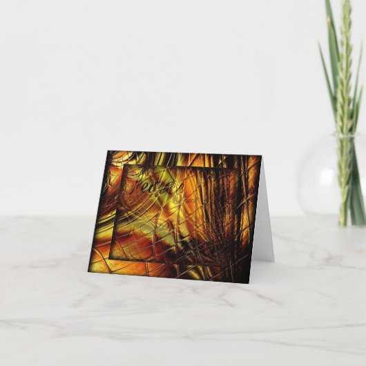 Carte de note Abstraite Peace of Glass (Devant)