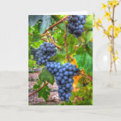 Carte de note Abstraite vierge Napa Grapes (Fleur jaune)