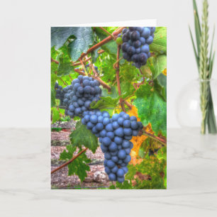Carte de note Abstraite vierge Napa Grapes