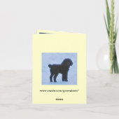 Carte de note adorable Little Dog (Dos)