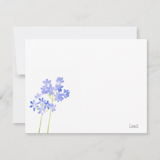 Carte de note Agapanthus (Devant)