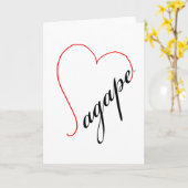 Carte de note Agape (noir) (Fleur jaune)