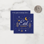 Carte de note Aïd Moubarak (Devant/Arrière en situation)