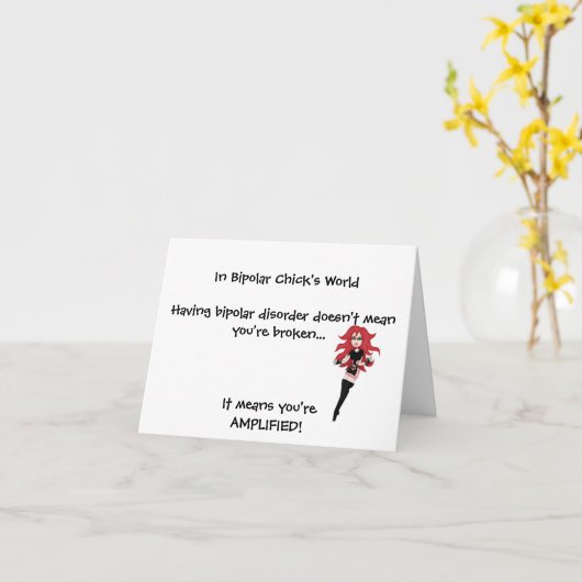 Carte de note amplifiée (Fleur jaune)