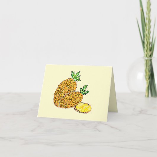 Carte de note : Ananas  (Devant)