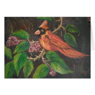 Carte de note Ann Hayes Peinture Cardinal