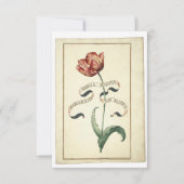 Carte de note antique botanique d'image (Devant)