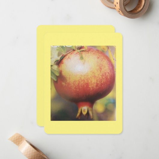 Carte de note Apple Automne (Devant/Arrière en situation)