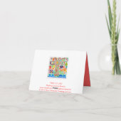 Carte de note Arbre de vie Merci (Dos)