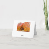 Carte de note Arbres automnales (Dos)