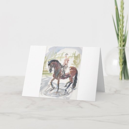 Carte de note - art de dressage (Devant)