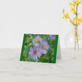 Carte de note Astres violettes (Fleur jaune)