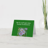 Carte de note Astres violettes (Dos)