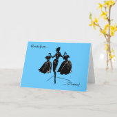 Carte de note Audrey customisée (Fleur jaune)