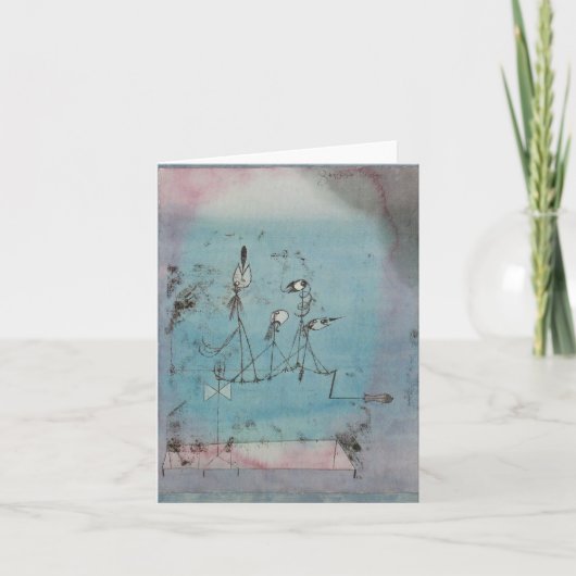 Carte de note automatique Paul Klee Twitter (Devant)